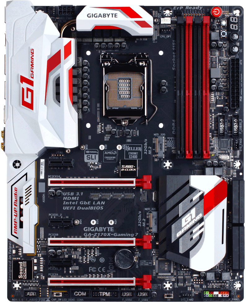 Gigabyte GA-Z170X-Gaming 7 Rev. 1.0 - Motherboard Specifications